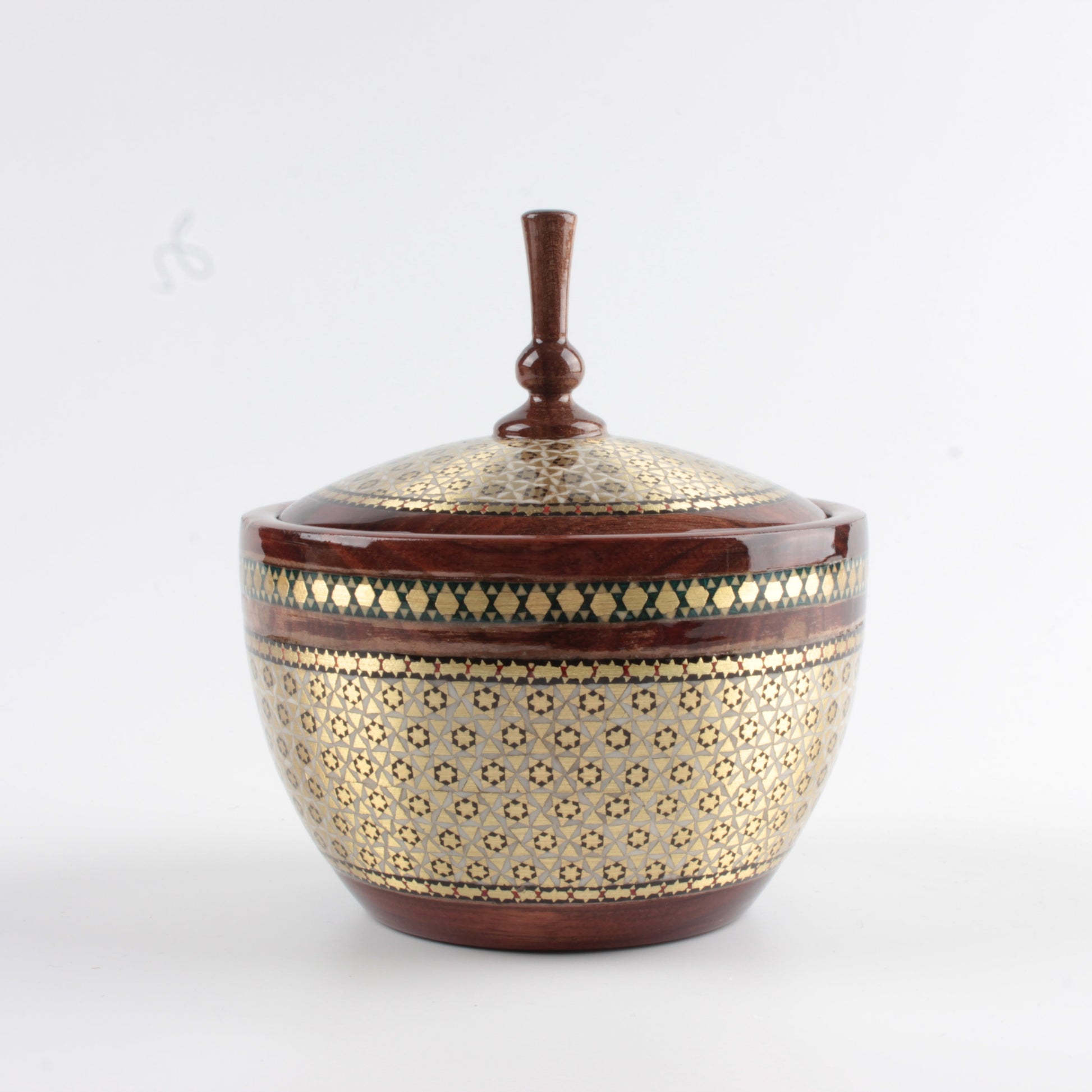 Persian Khatam Walnut Bowl