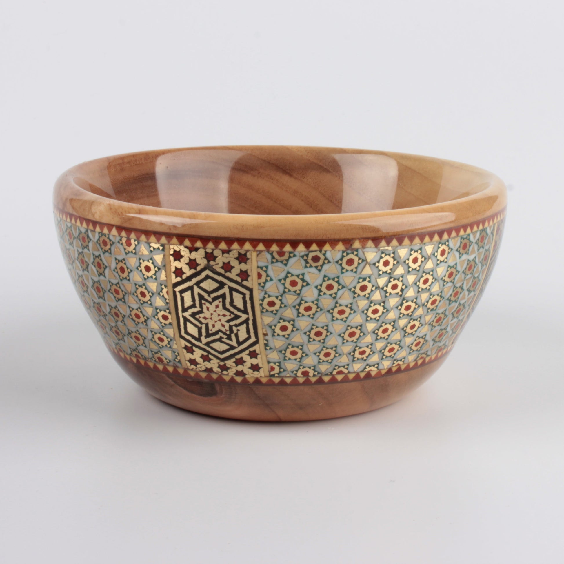 Handmade Persian Khatam Walnut Bowl