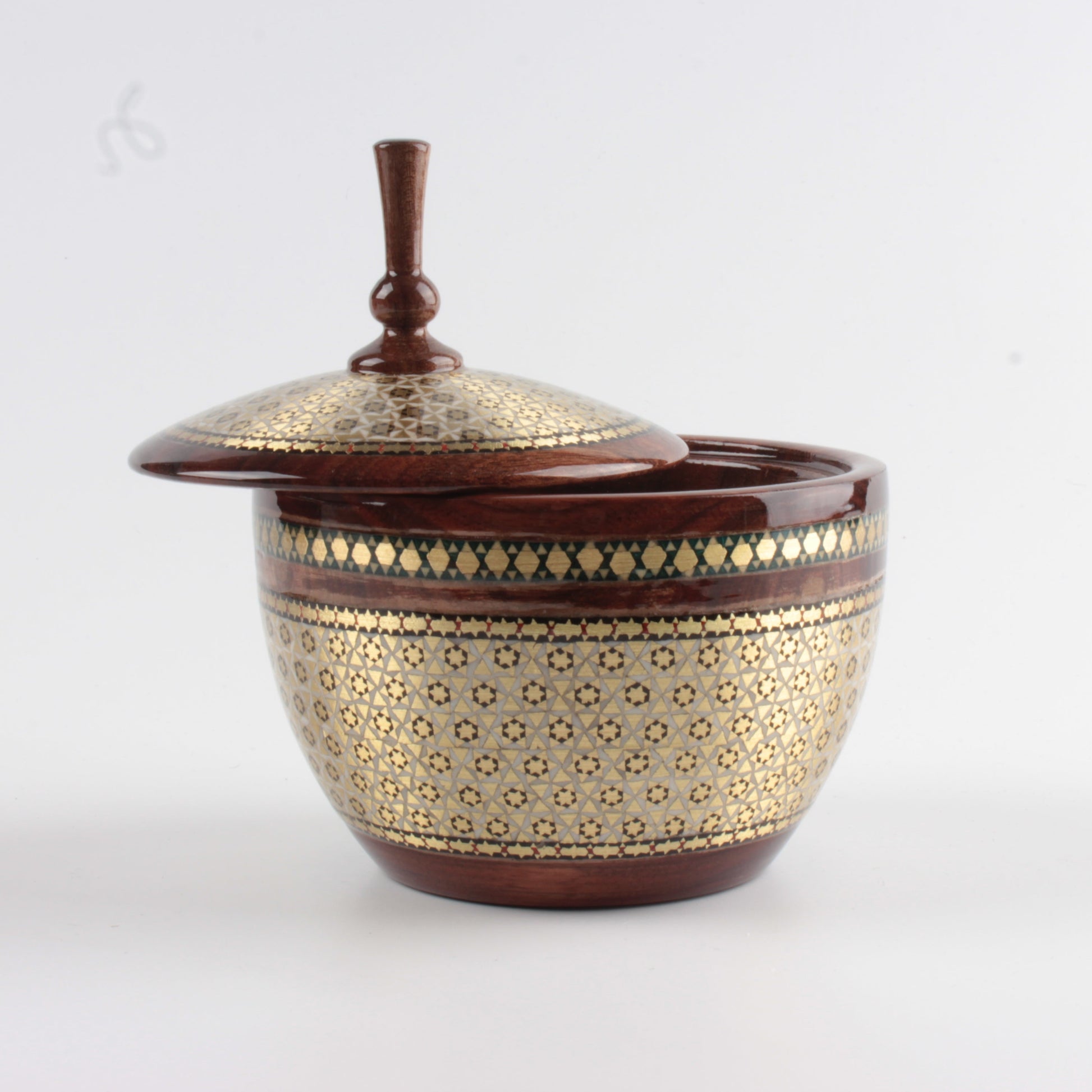 Persian Khatam Walnut Bowl