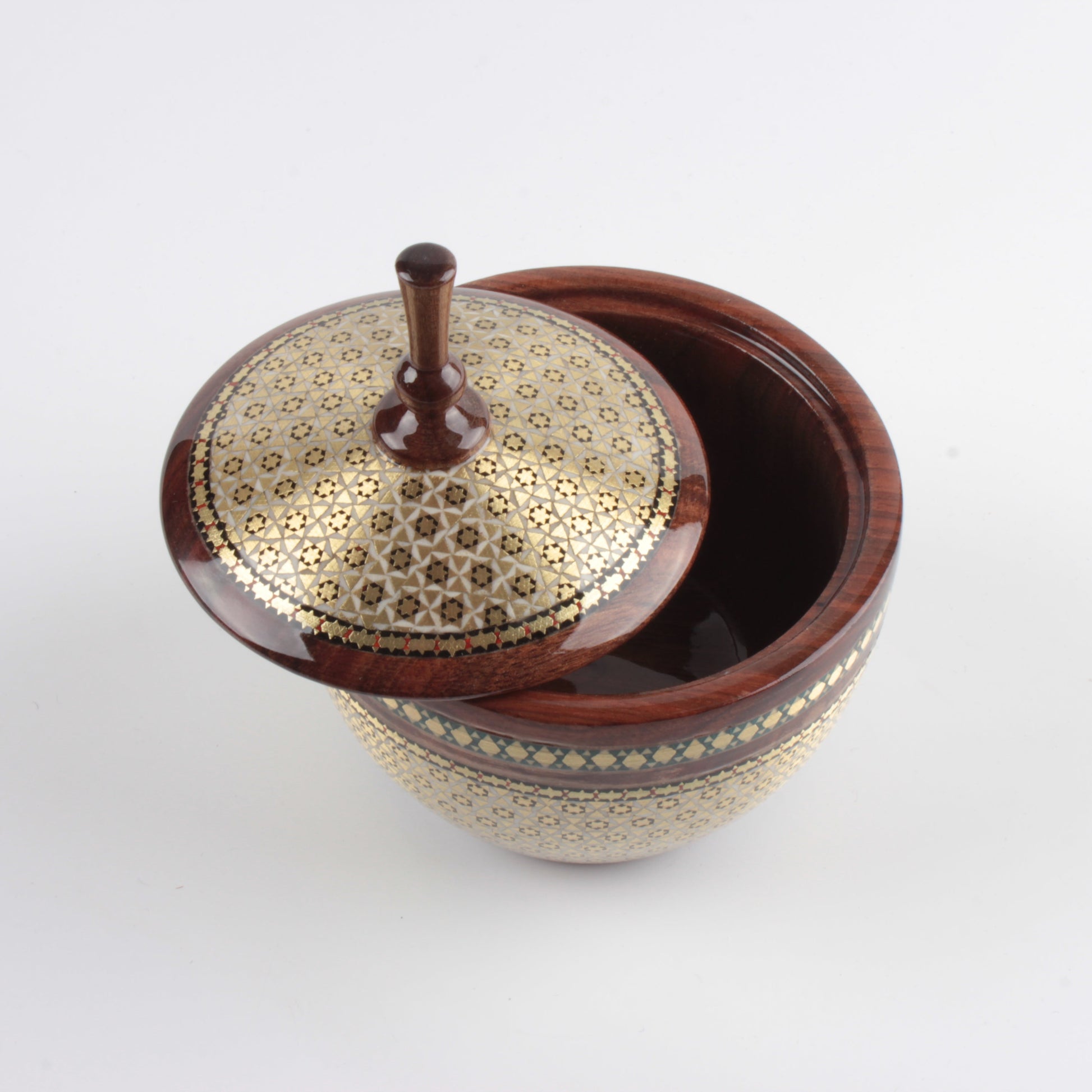 Persian Khatam Walnut Bowl