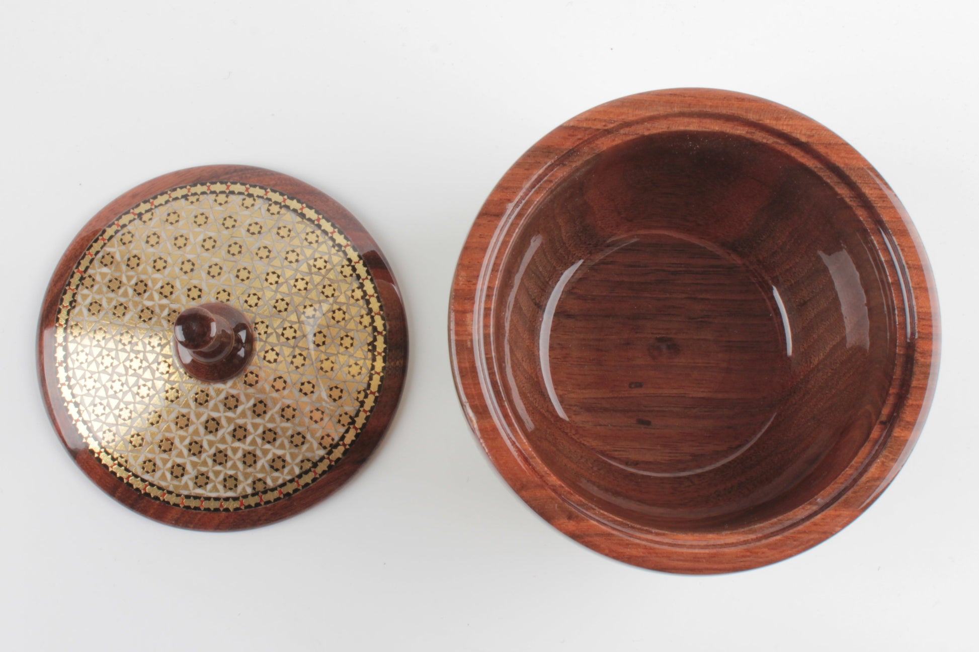 Persian Khatam Walnut Bowl