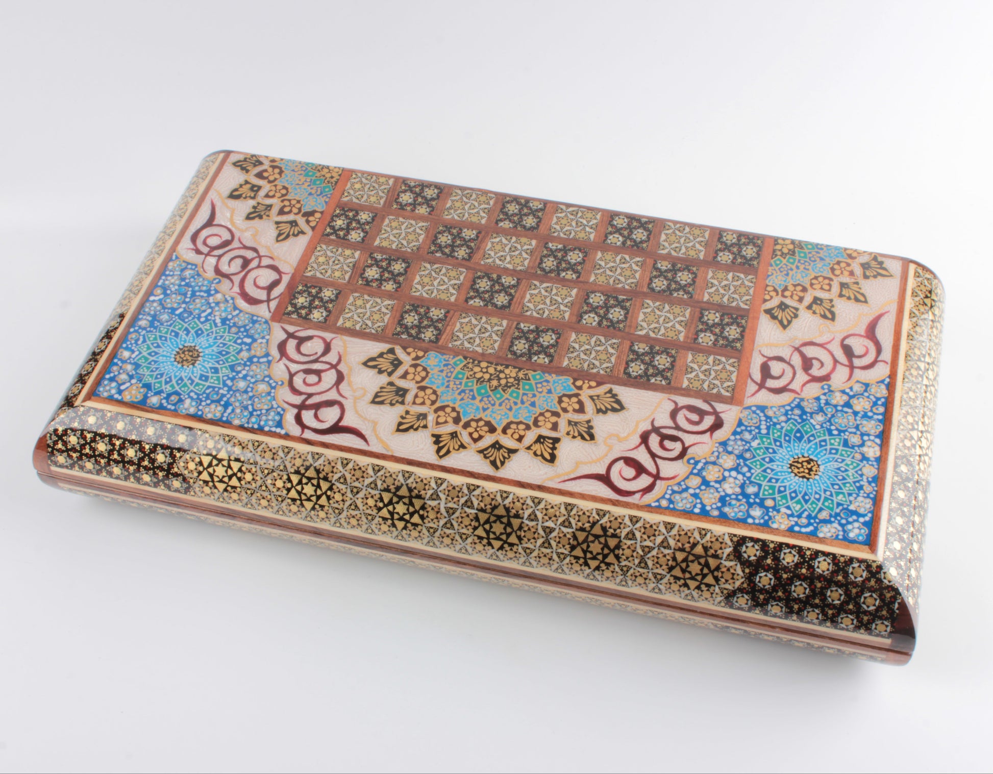 Persian Khatam Backgammon Set