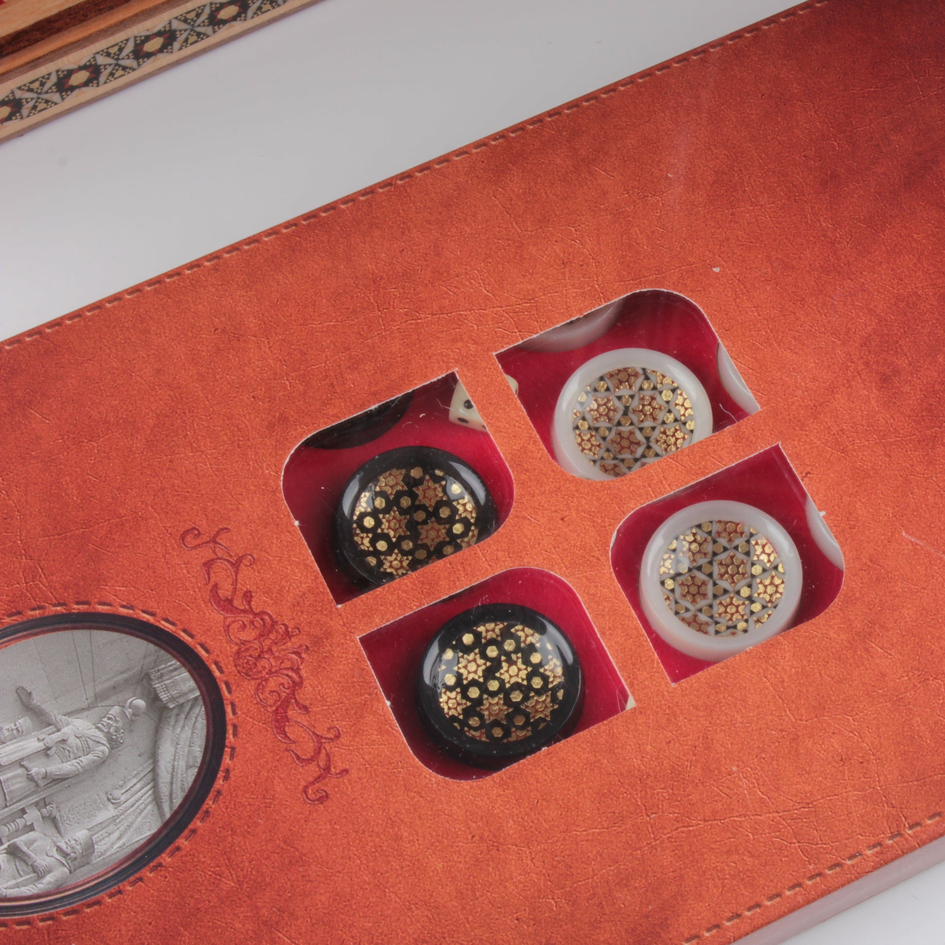 Persian Khatam Backgammon Set