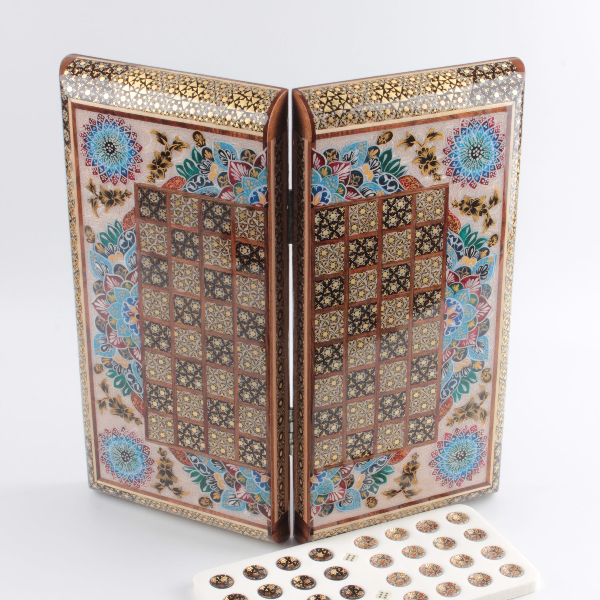 Persian Khatam Backgammon Set