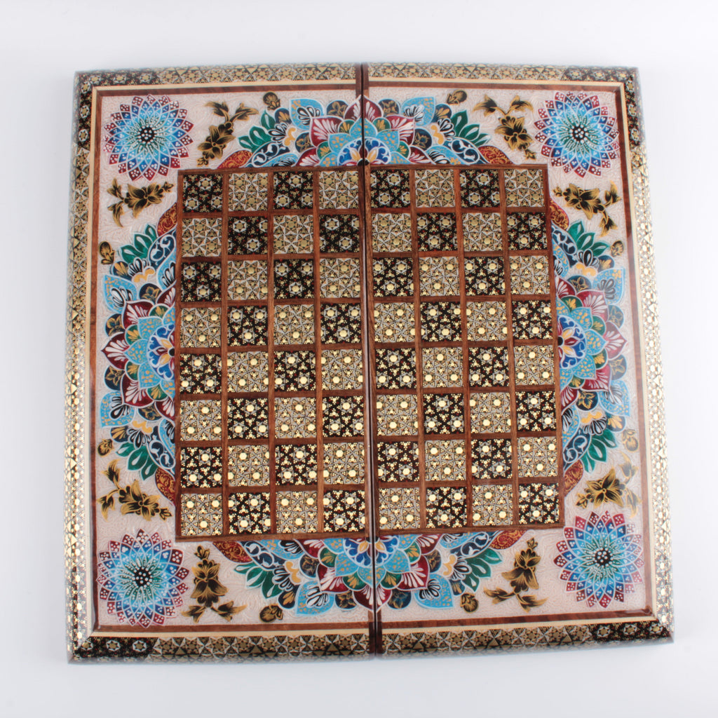 Persian Khatam Backgammon Set