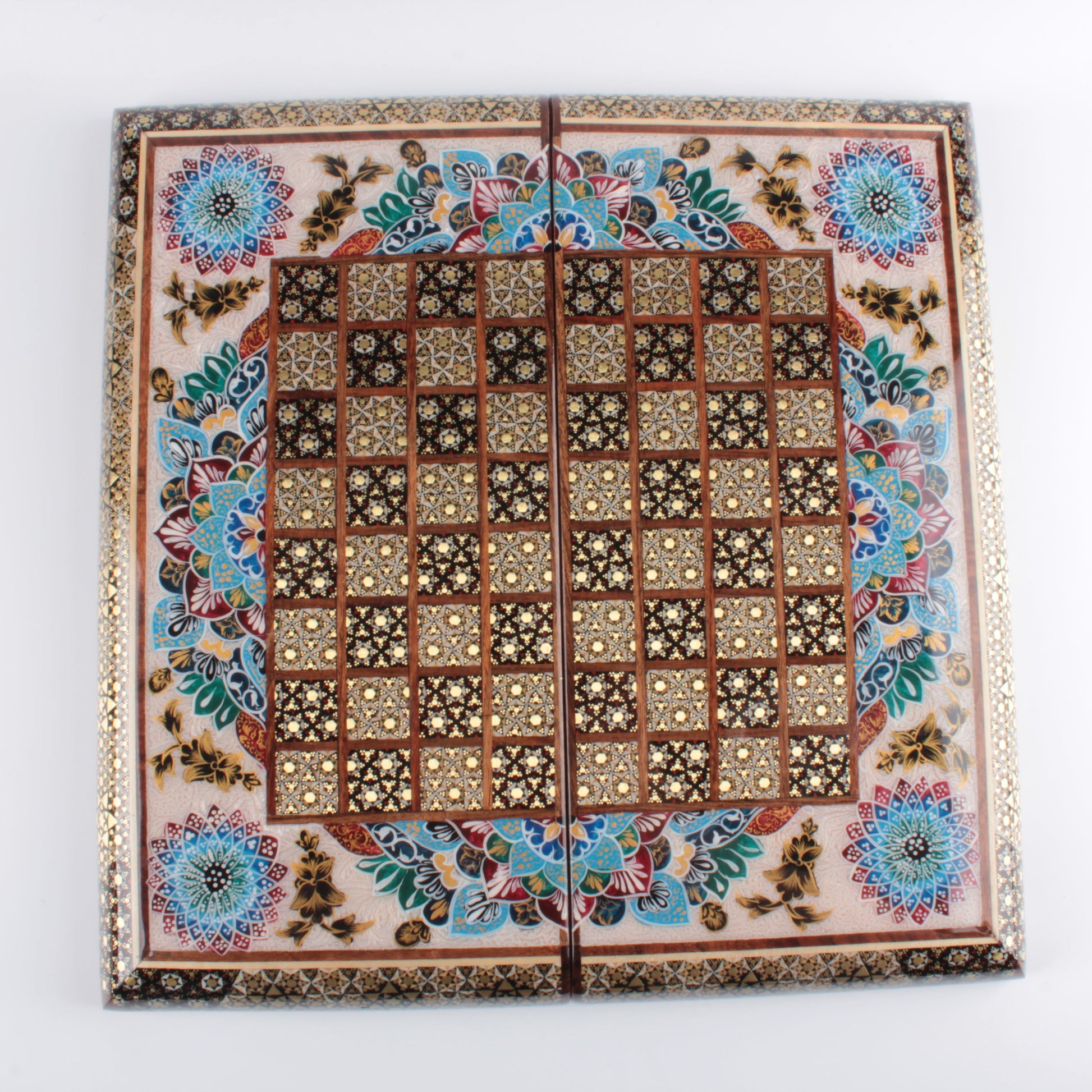 Persian Khatam Backgammon Set