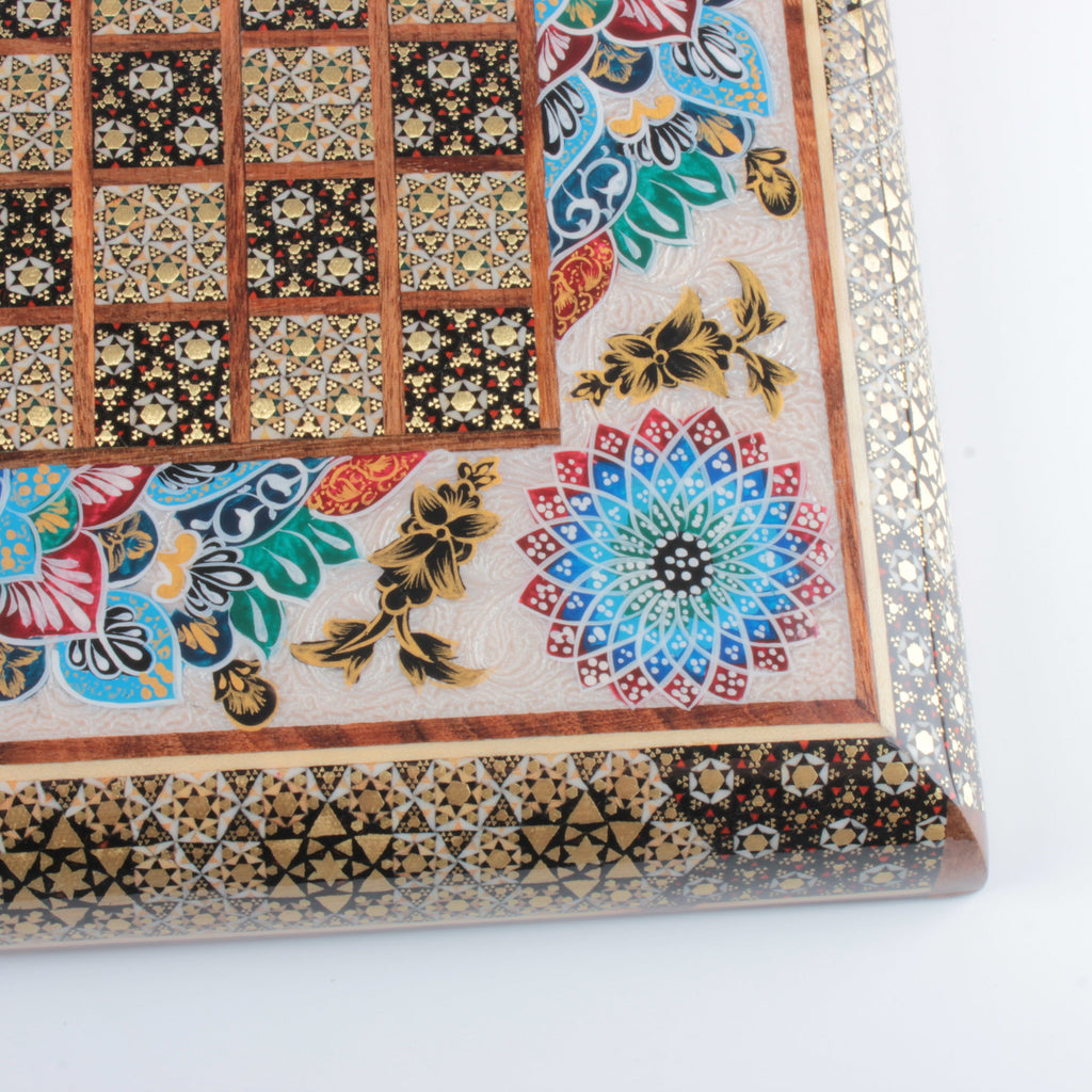 Persian Khatam Backgammon Set