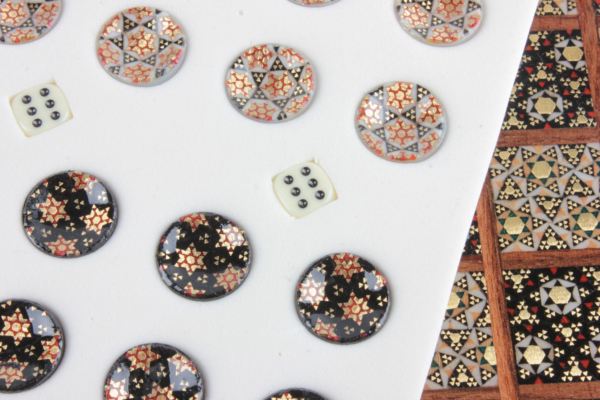Persian Khatam Backgammon Set