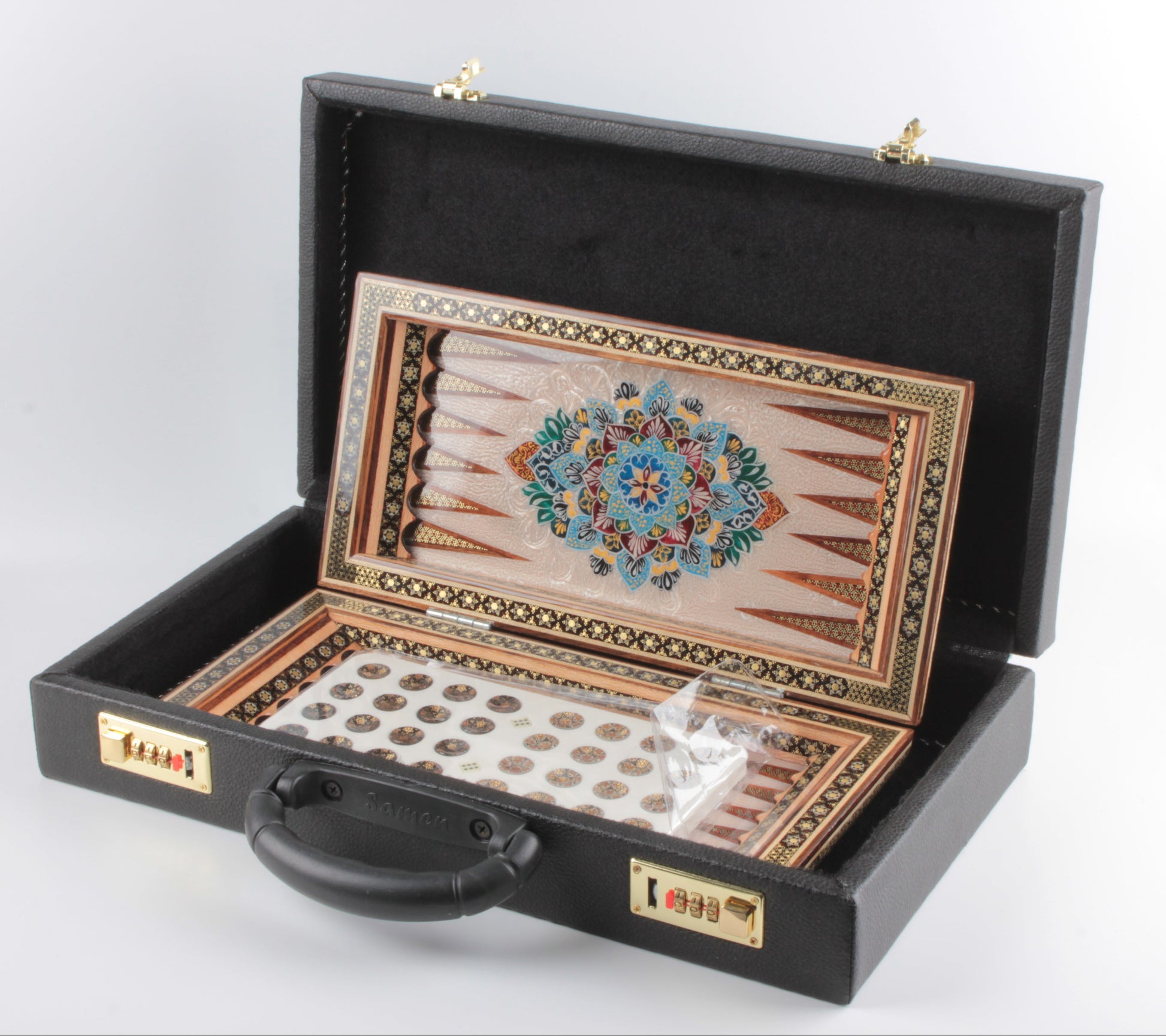 Persian Khatam Backgammon Set