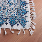 Kök Boya Ahşap Baskı Tasarım Örtü No:6